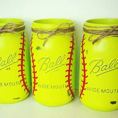 Be Wreathed NYC - Wholesale Jar - Baseball Mason Jar2