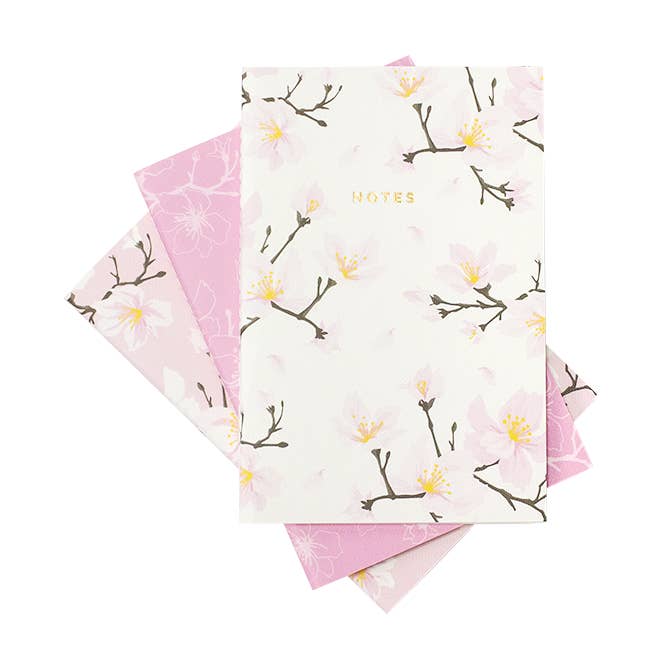 Mini Cherry Blossom Pattern Notebook for wholesale by Hadron Epoch Design Studio