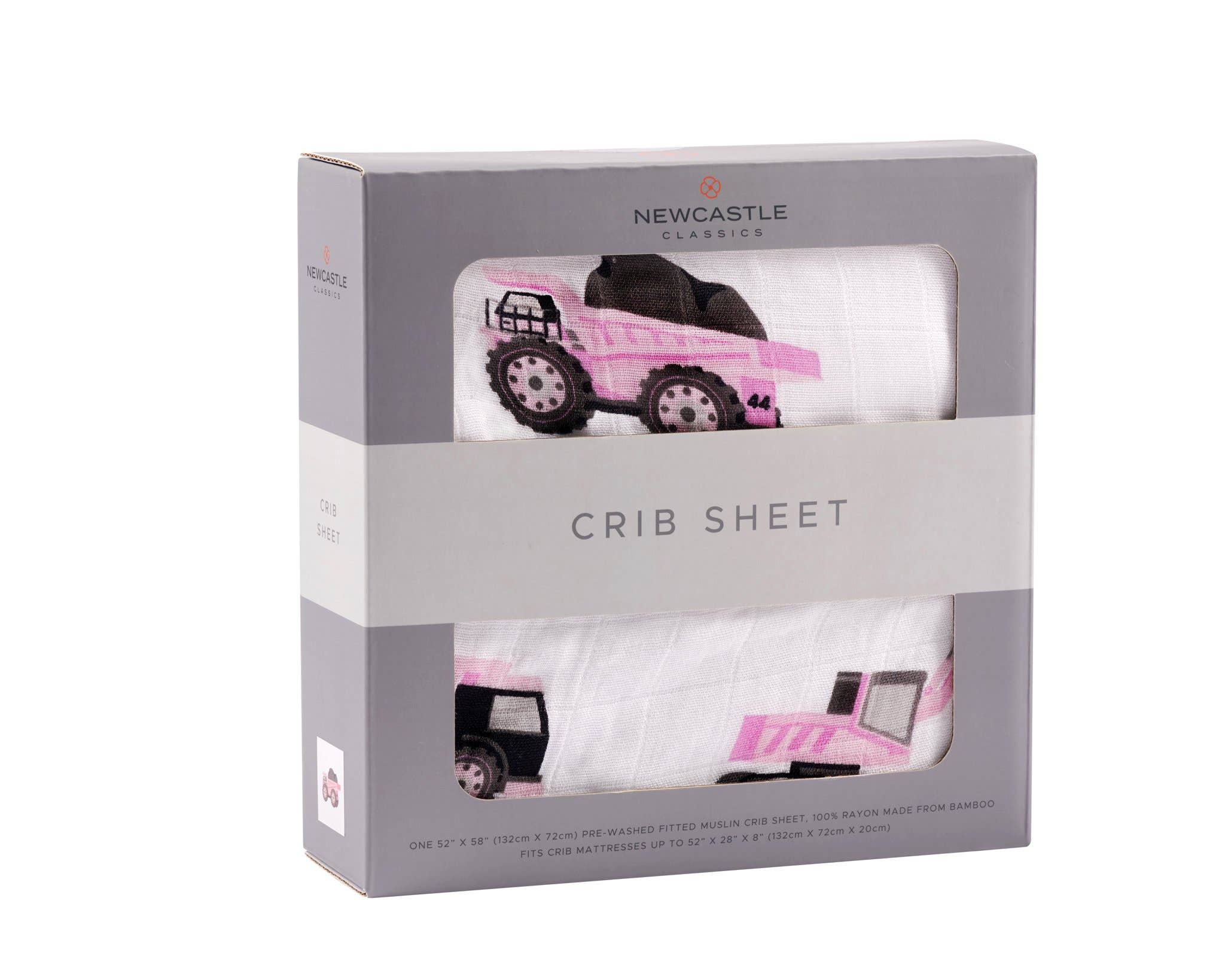 Newcastle Classics – wholesale Cot/crib sheets – Pink Digger Crib Sheet3