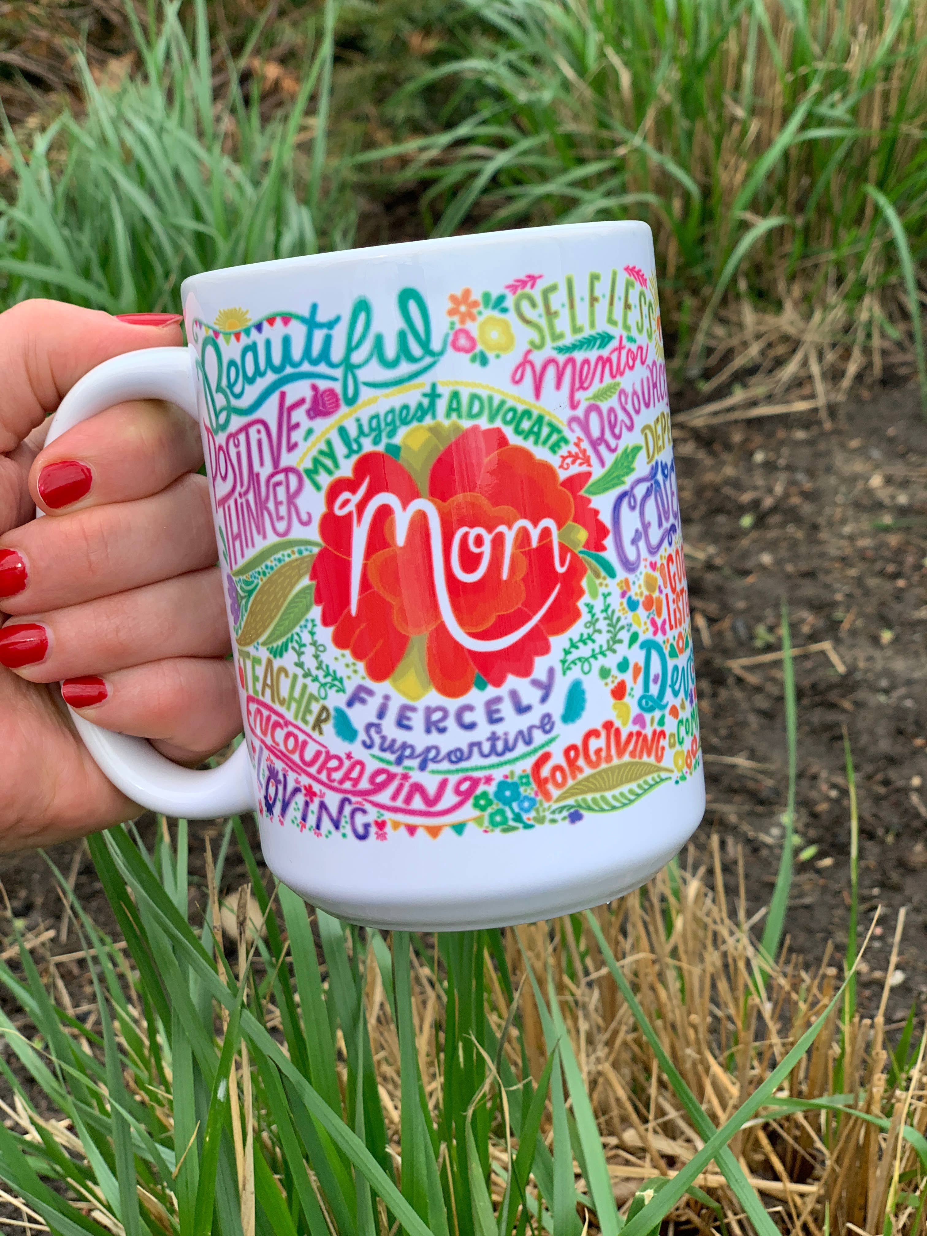 Kathy Weller Art+Ideas - Wholesale Coffee Mug - Mom Floral-Themed Mug6