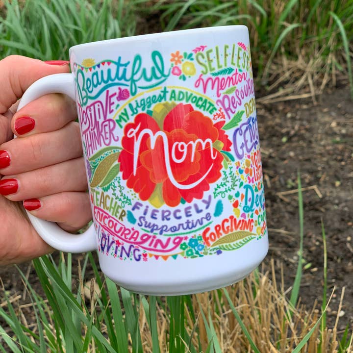 Kathy Weller Art+Ideas - Wholesale Coffee Mug - Mom Floral-Themed Mug6