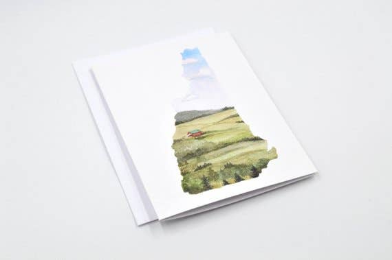 Rachel Alvarez Art - Wholesale Stationery/Notecard Set - New Hampshire State Notecard Set1