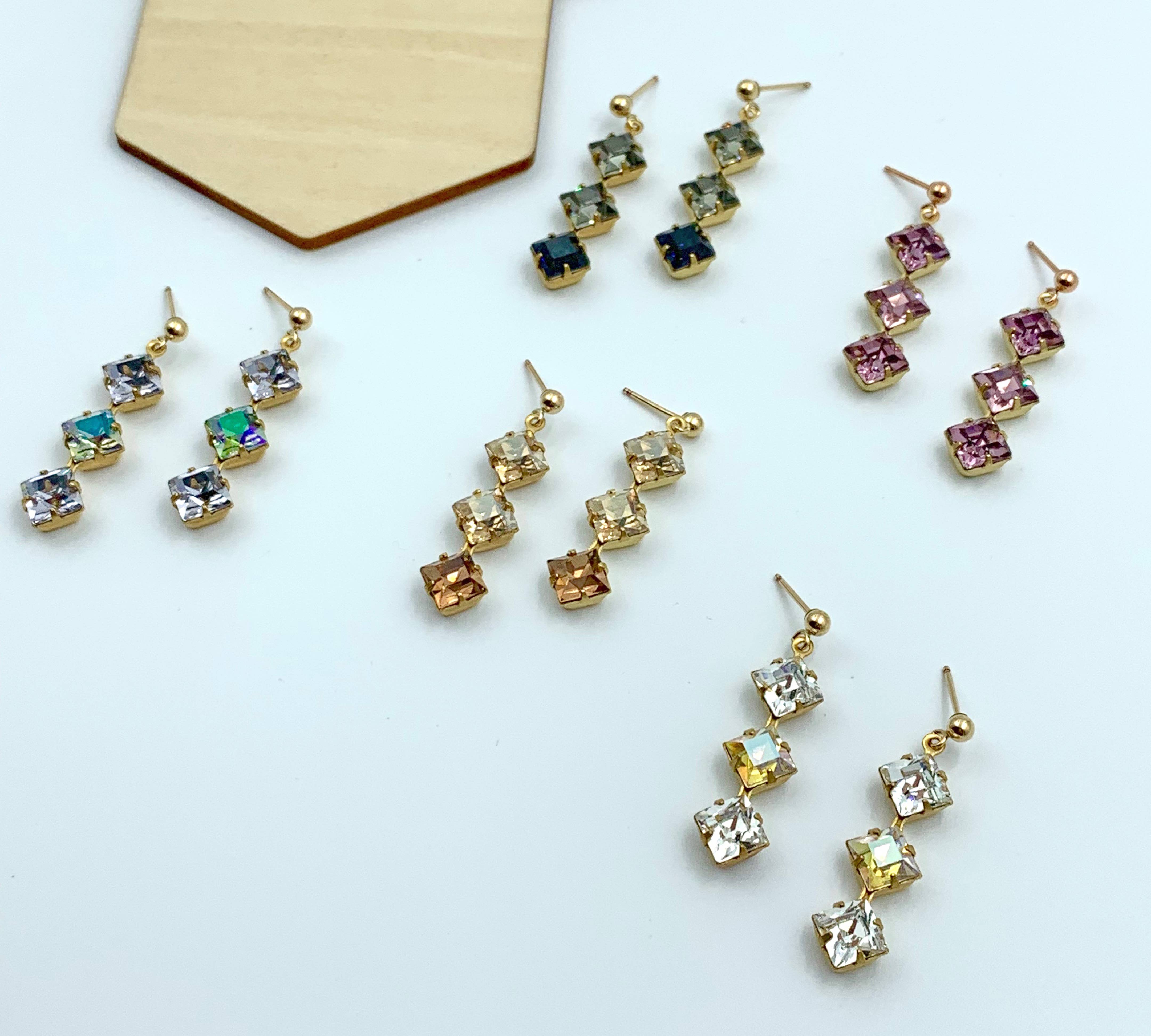 Acute Designs – wholesale Hängande örhängen – Swarovski Dingla Örhängen4