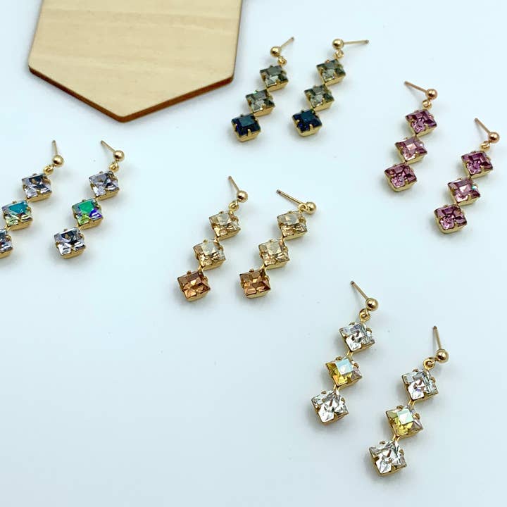 Acute Designs – wholesale Hängande örhängen – Swarovski Dingla Örhängen4