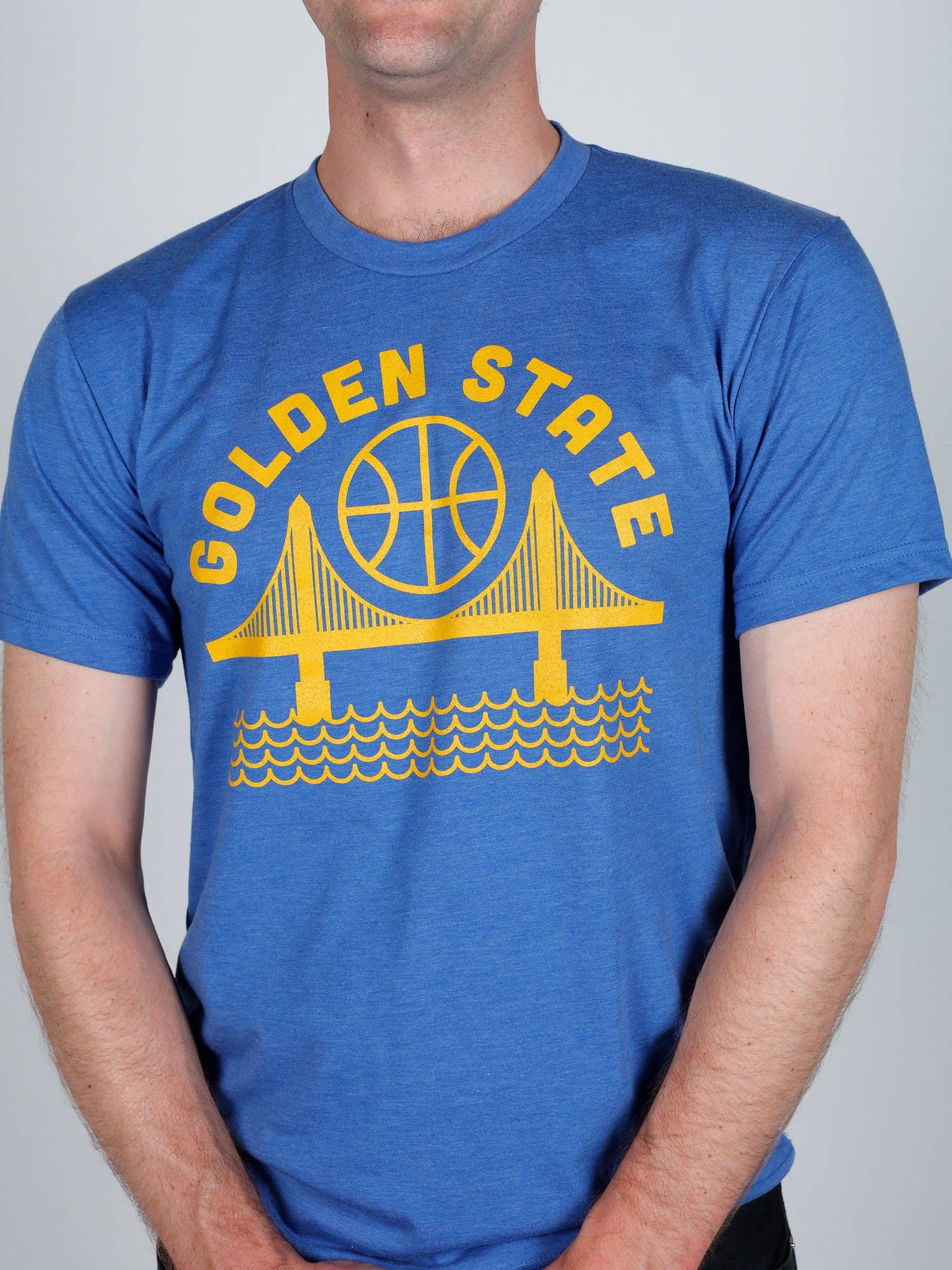 Culk - Wholesale Screen Printed T-Shirt - Unisex - Golden State Unisex Tee Blue3