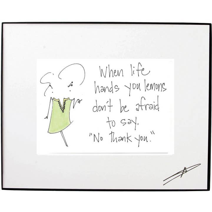 Gerahmtes Kunstwerk — Life Hands You Lemons, gerahmt für den Großhandel von Mary Phillips Designs