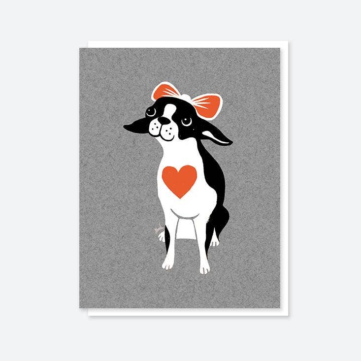 Craftedmoon - Wholesale Everyday Greeting Card - 4.25" x 5.5" Boston Terrier Card0