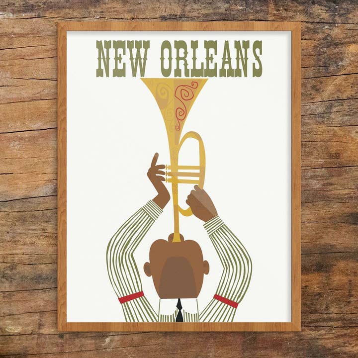 2.5'' x 3.5'' New Orleans Jazz Player Travel Magnet for wholesale by Fridgedoor