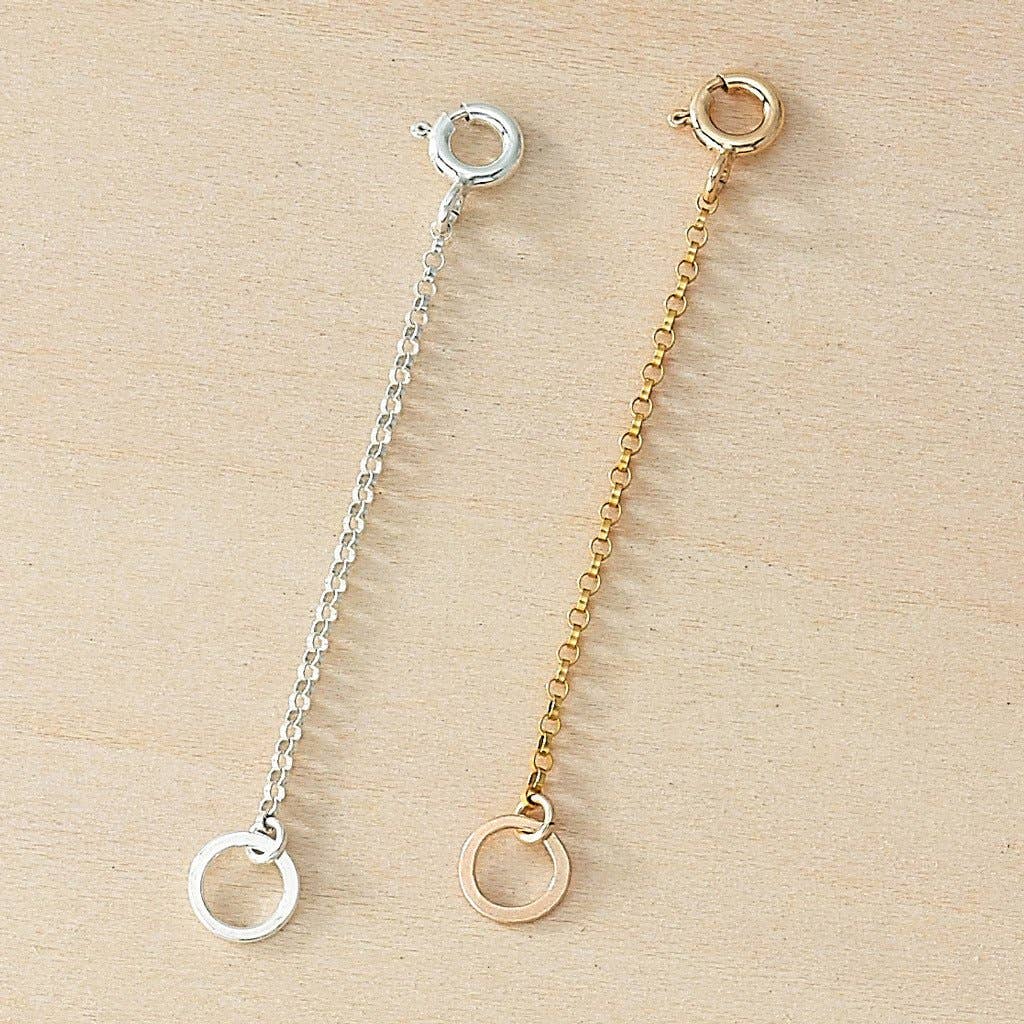 Freshie & Zero - Wholesale Link & Chain Necklace - 2" Rollie Chain Extender | sterling silver or gold filled1