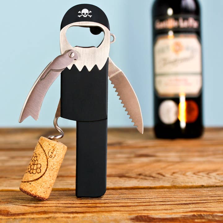 SUCK UK Ltd - USA - Wholesale Bottle/Wine Opener - Pirate Bottle Opener (Legless Corkscrew)