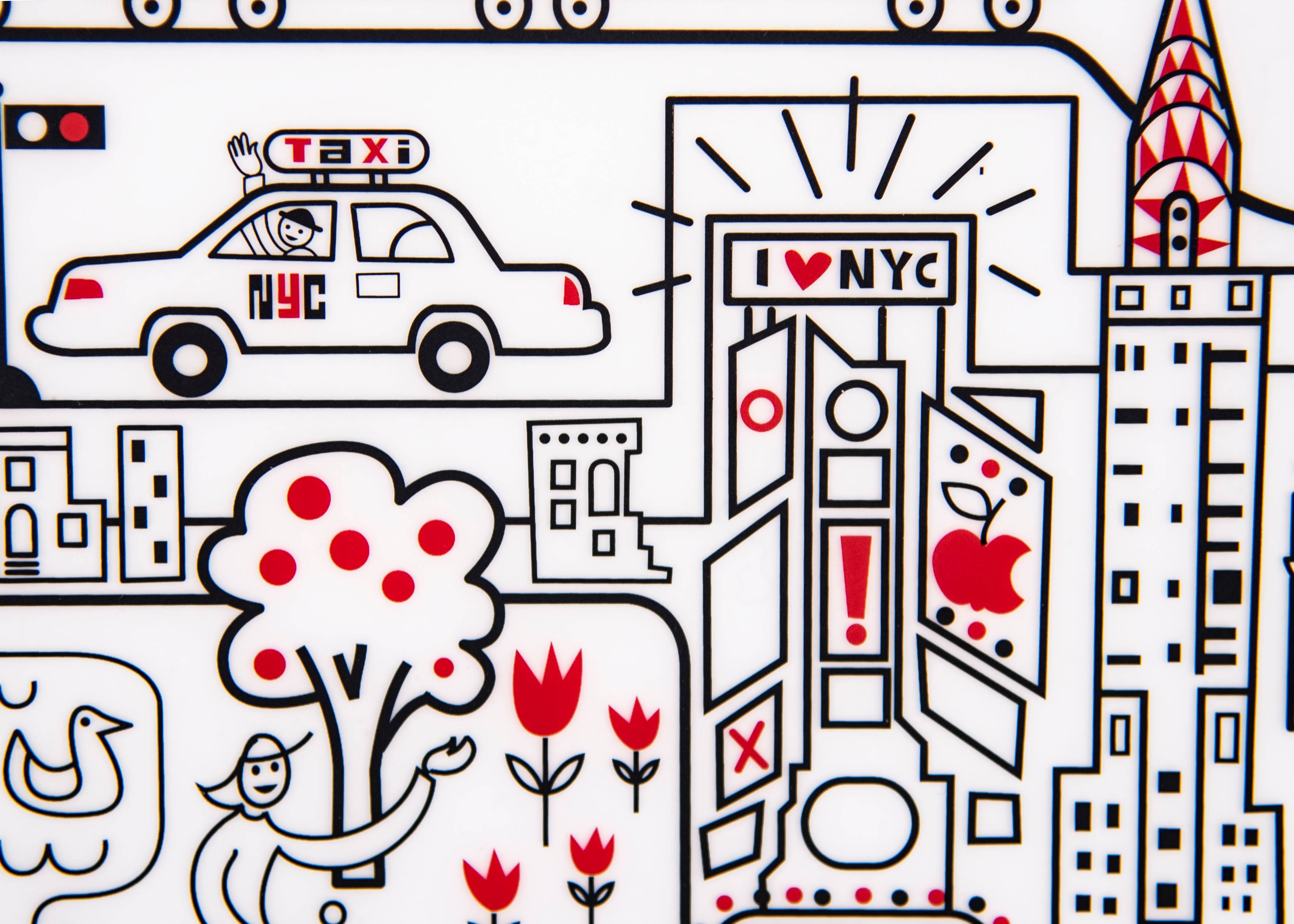 modern-twist - Wholesale Coloring Mat - Kids & Baby - Mark-Mat Set: New York City2