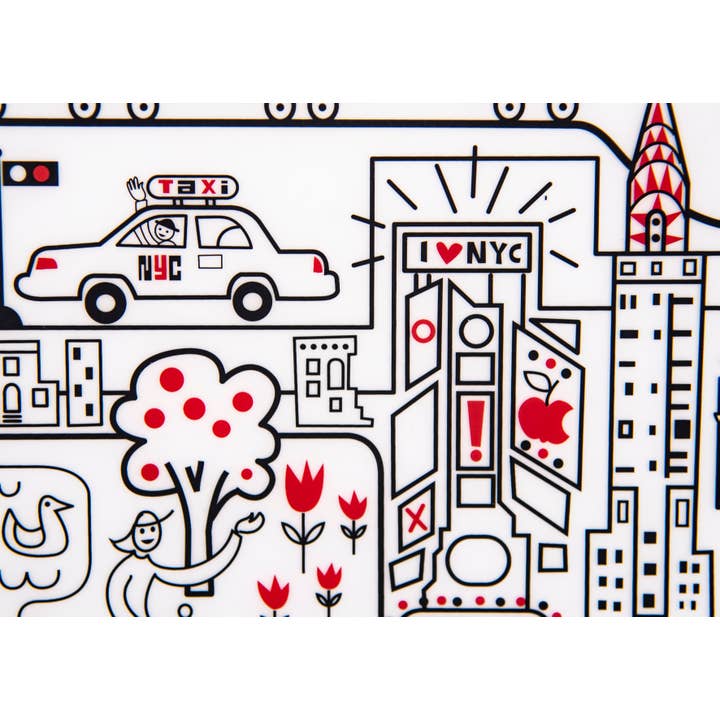 modern-twist - Wholesale Coloring Mat - Kids & Baby - Mark-Mat Set: New York City2