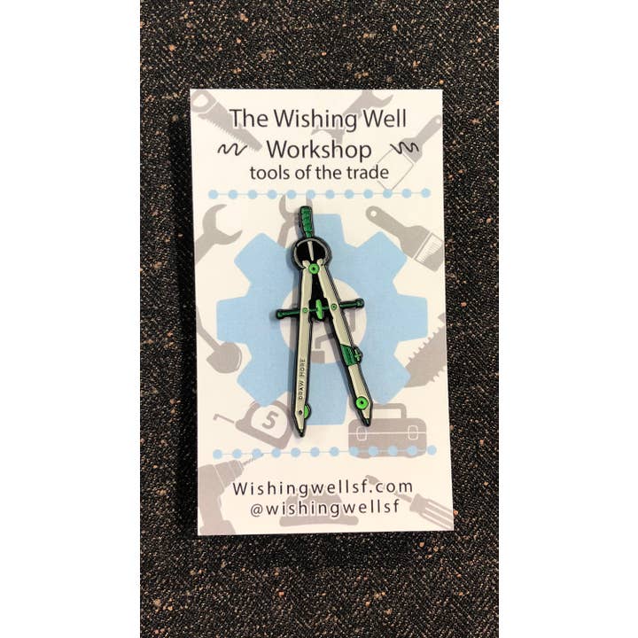 Compass Pin for wholesale by The Wishing Well Workshop