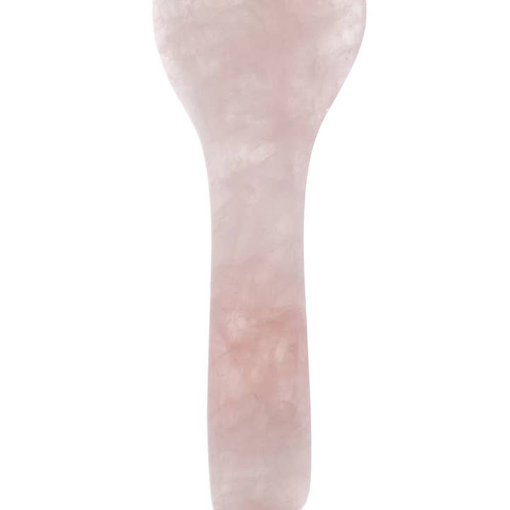 ROSE QUARTZ GUA SHA SPOON for wholesale by ZAQ Skin + Body Care