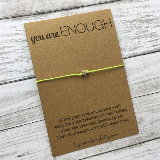 You are Enough Bracelet for wholesale by LayeredandSimple
