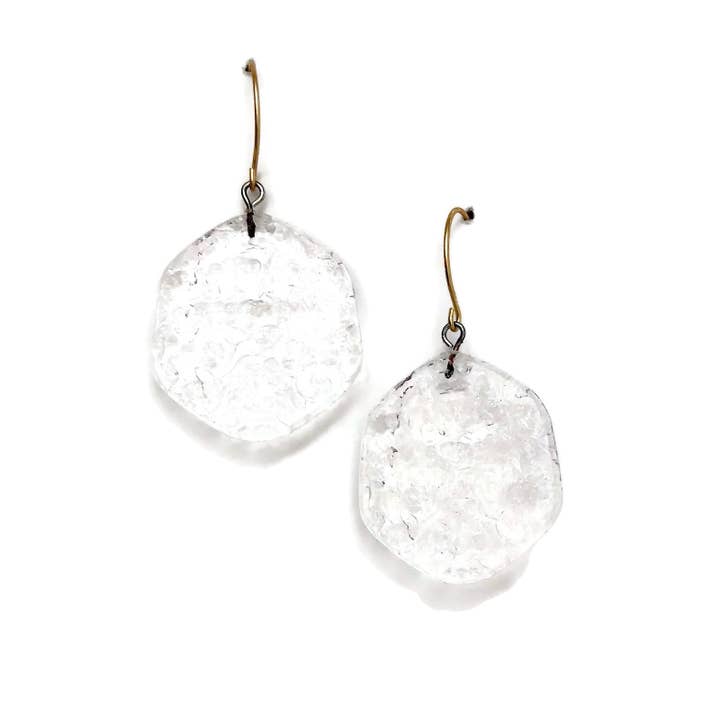 Leetie Lovendale - Vente Boucles d'oreilles pendantes - Boucles d'oreilles pendantes Lucite en verre teinté transparent4