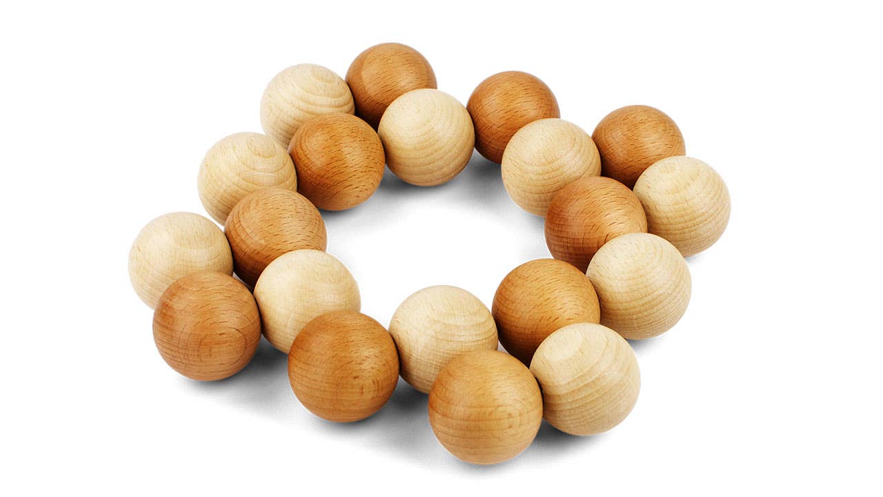 Beyond123 - Wholesale Decorative Tabletop Object - Playable ART Ball - Natural 206