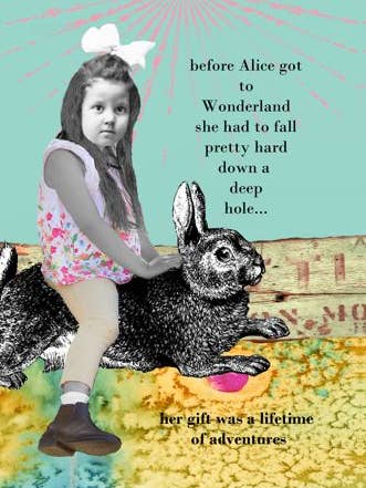 348L 16" x 24" Wonderland Canvas for wholesale by Erin Smith Art