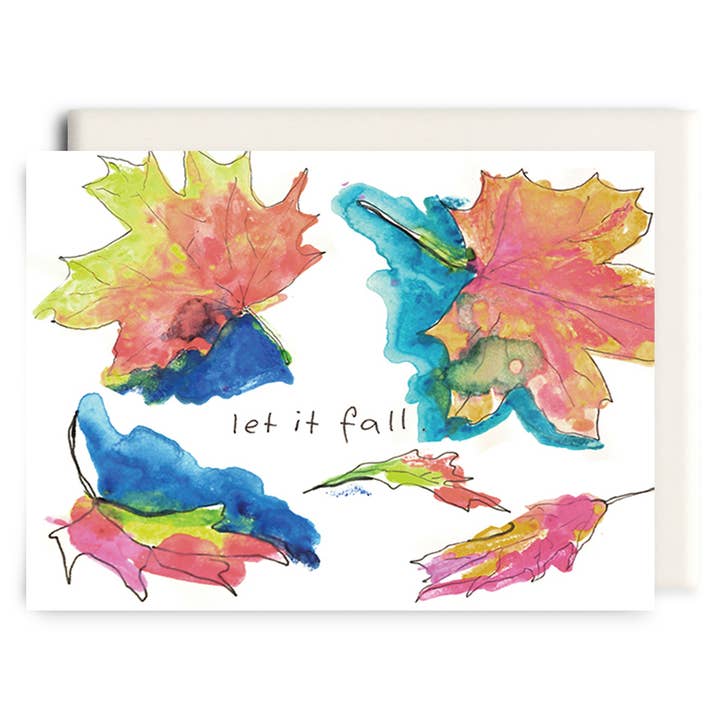 Inkwell Cards - Wholesale Everyday Greeting Card - Let it Fall | Fall Greeting Card