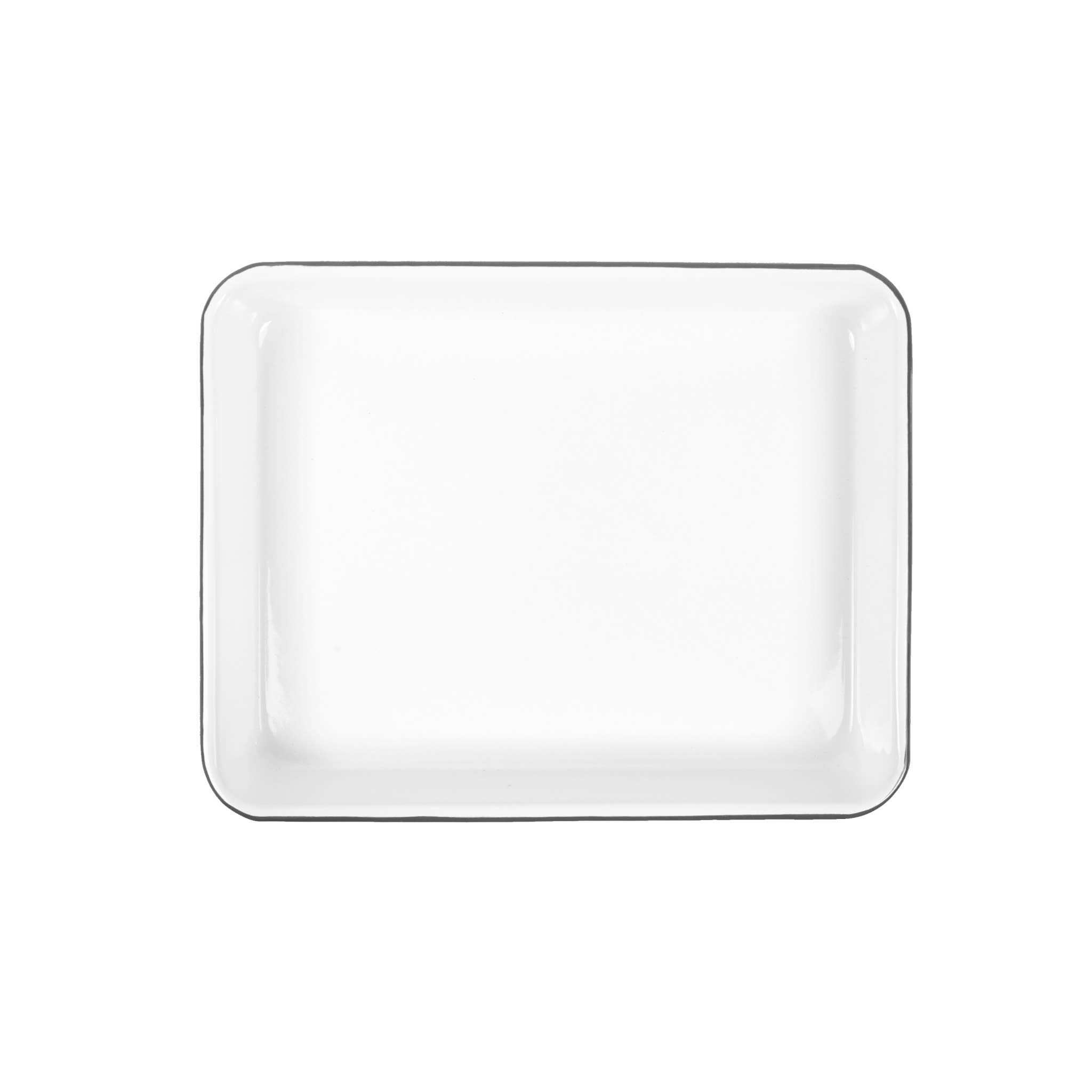 Crow Canyon Home – Großhandel Serviertabletts – Vintage Emailware Kleines rechteckiges Tablett4