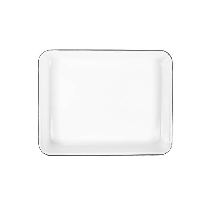 Crow Canyon Home - Wholesale Serving tray - Vintage Enamelware Small Rectangle Tray4