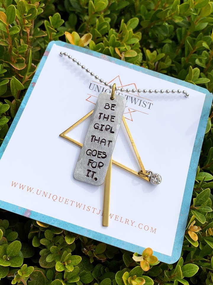 Collier Be Tat Girl pour la vente par Unique Twist Jewelry