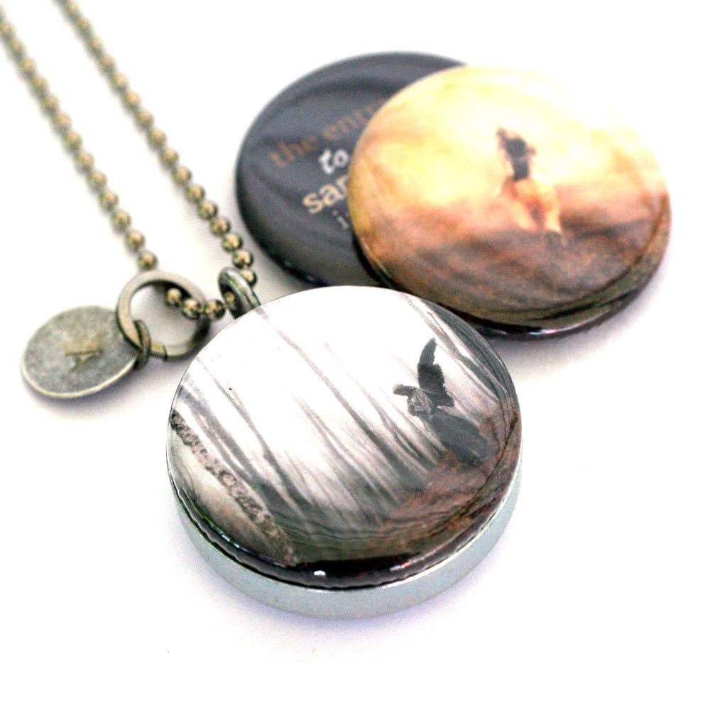 Polarity - Wholesale Locket Necklace - Sanctuary Rumi Quote Photography Locket Necklace3