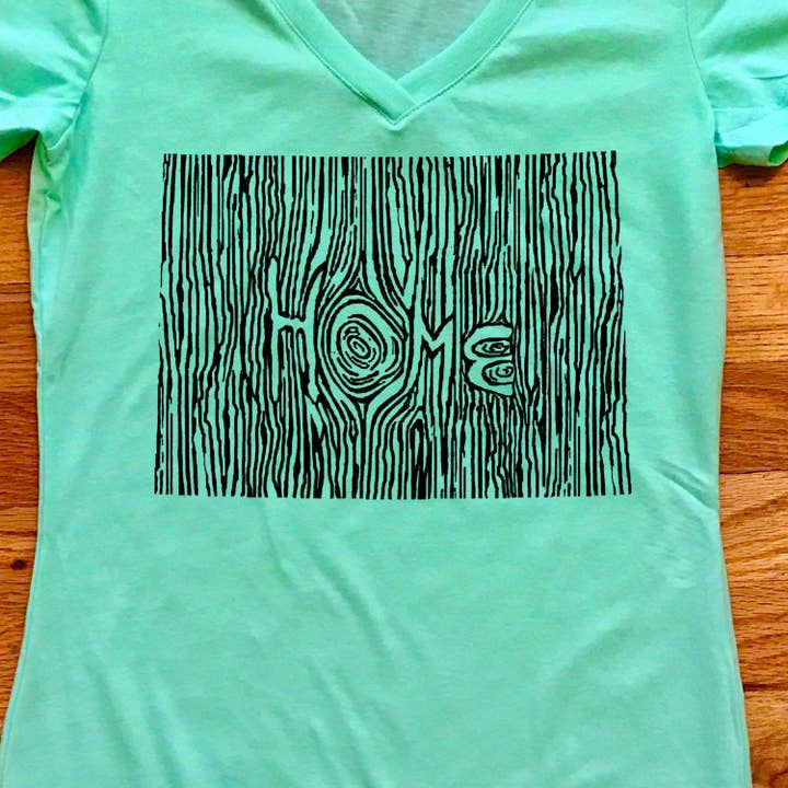 XL - Colorado Ingrained State - Camiseta con cuello en V para mujer para venta al por mayor de Ingrained Apparel