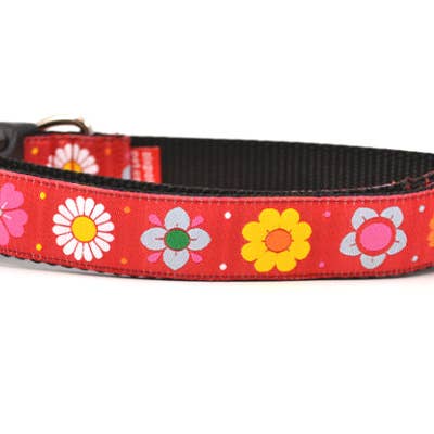 six point pet - Wholesale Pet Collar - Cat - Daisy Chain-Red1