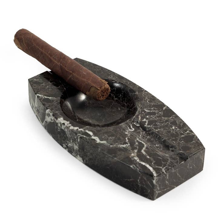 BeyBerk International - Wholesale Ashtray - Ashtray - Oval Black Marble