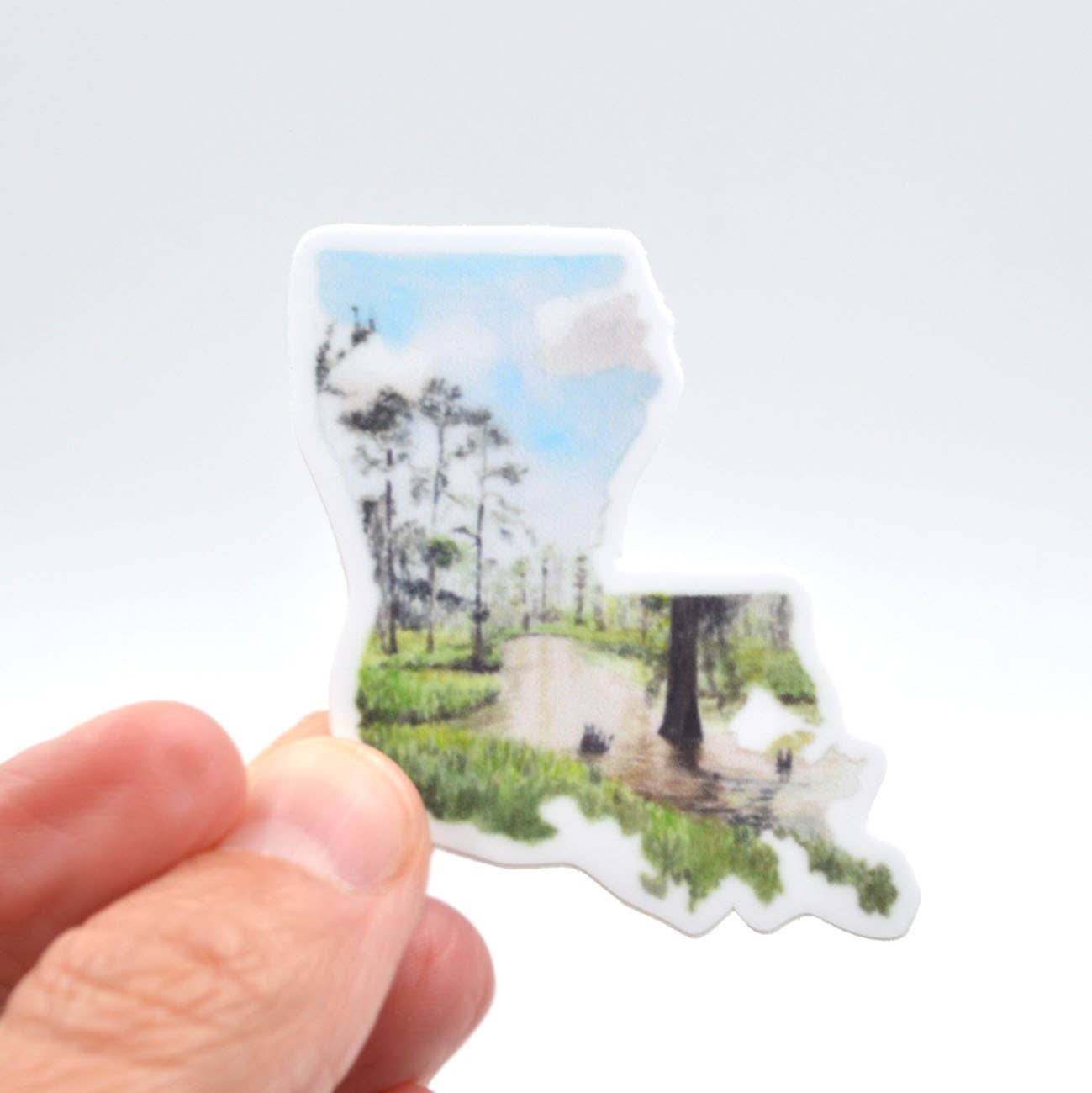 Rachel Alvarez Art - Wholesale Sticker - Louisiana State Vinyl Laptop Decal Sticker (mini)2