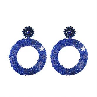 Orecchini Lentis Blu per la vendita all'ingrosso da parte di NARA HANDMADE JEWELRY