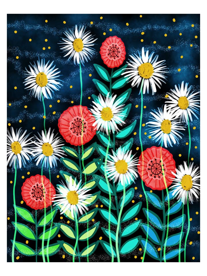 8" x 10" Summer Nights Art Print for wholesale by Andria Green