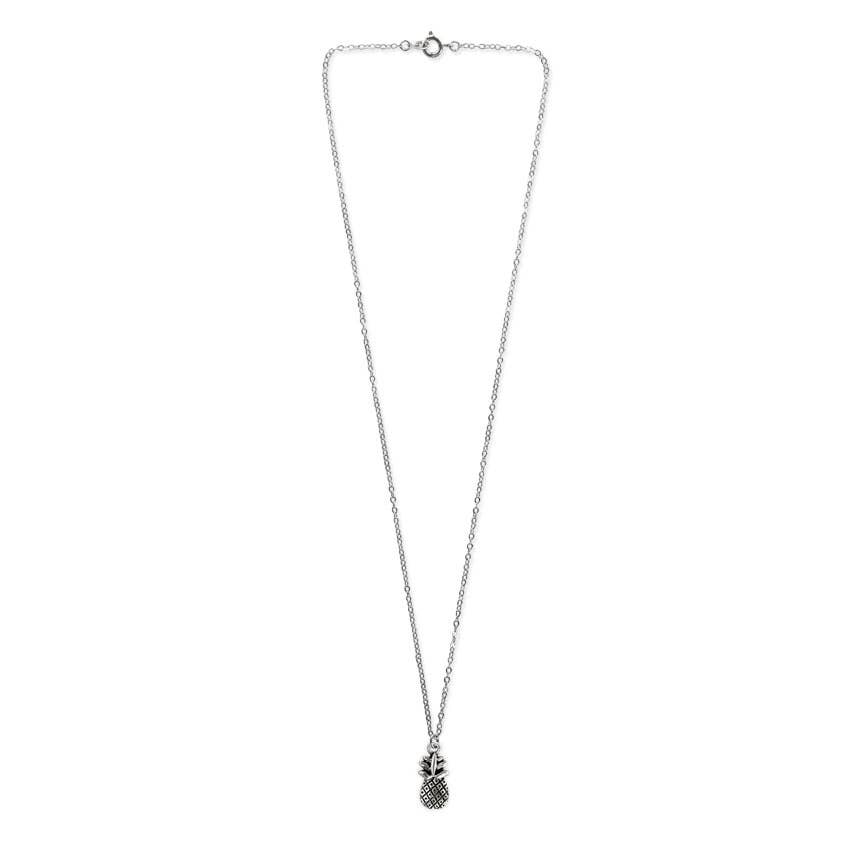 O Yeah Gifts - Wholesale Pendant/Charm Necklace - Pineapple Charm Necklace | 18" Silver Pendant2