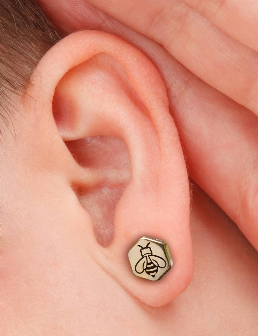 LuxCups Creative - Wholesale Stud/Post Earrings - Honey Bee Earrings (ON SALE!)1