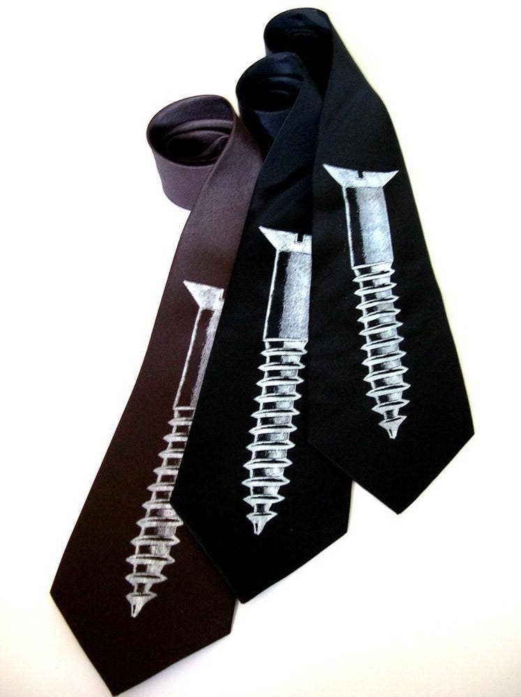 Cyberoptix Tie Lab - Wholesale Necktie - Men's - Screw Necktie1