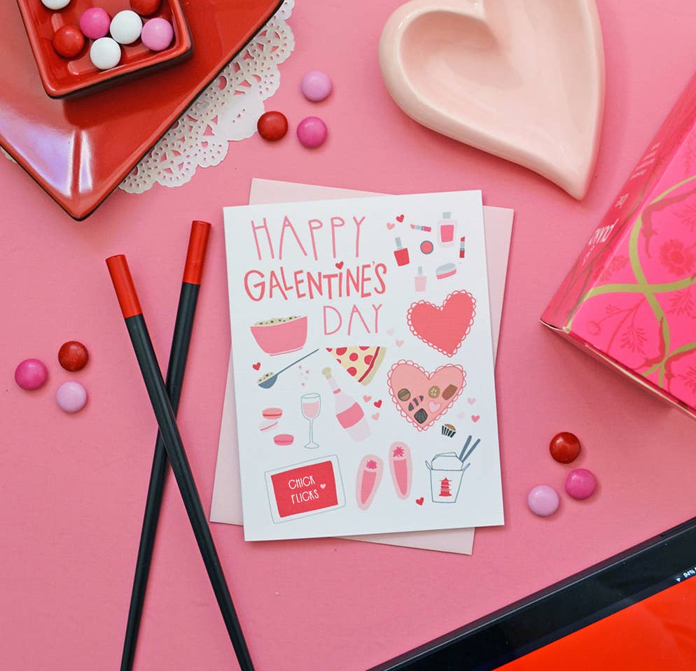 Pen & Paint - Wholesale Valentine's Day Card - Happy Galentine's Day Girls Night Card, Valentine3