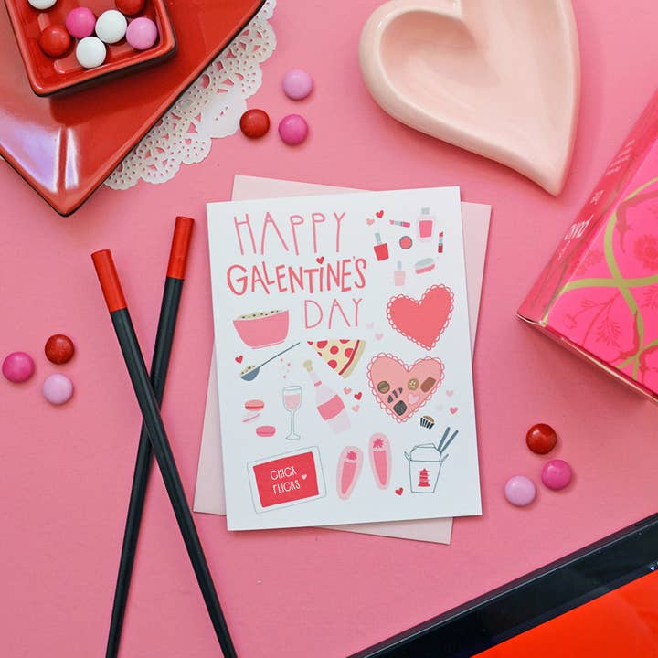 Pen & Paint - Wholesale Valentine's Day Card - Happy Galentine's Day Girls Night Card, Valentine3