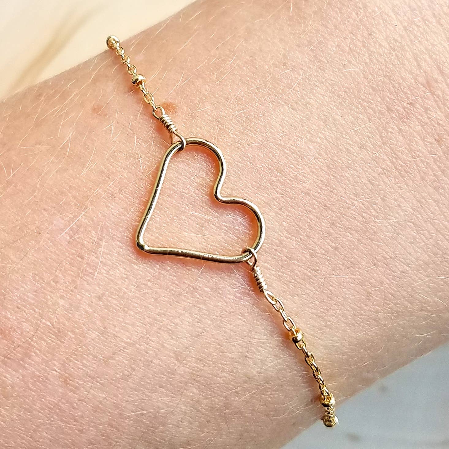 MissElenious Jewelry - Wholesale Charm/Dangle Bracelet - Satellite Chain - Open Heart Bracelet0