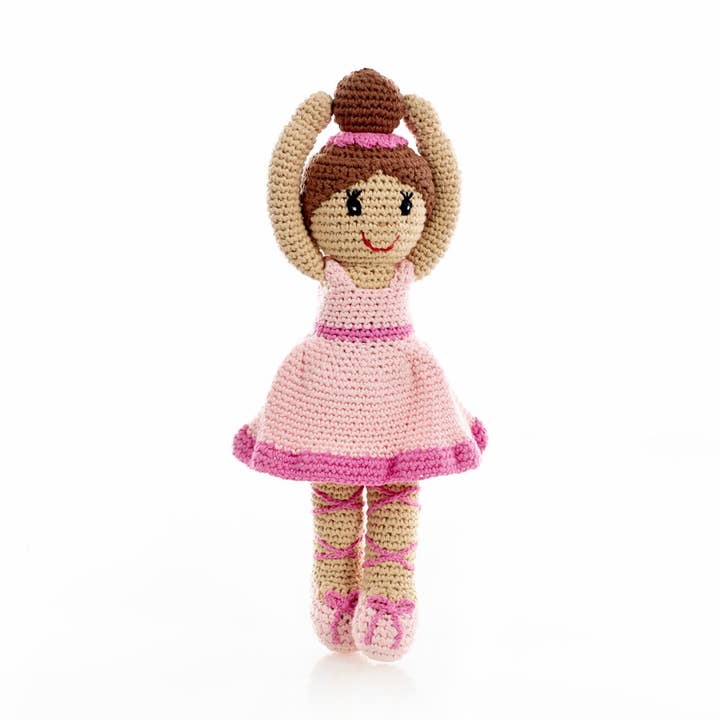 Ballerina Doll in Pink for wholesale by Pebble