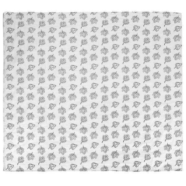 Modern Burlap - Wholesale Swaddle - Baby - Organic Swaddle Blanket- Fall Leaves1