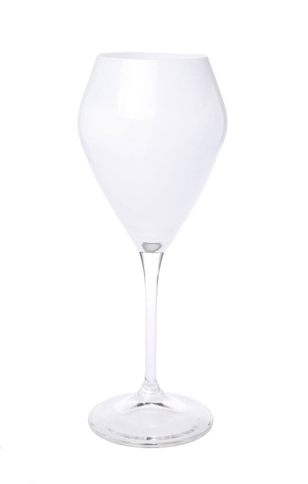 CLASSIC TOUCH DECOR INC. - Wholesale Wine Glass - 3"D  Set Of Six White Wine Glass Dishwasher Safe1