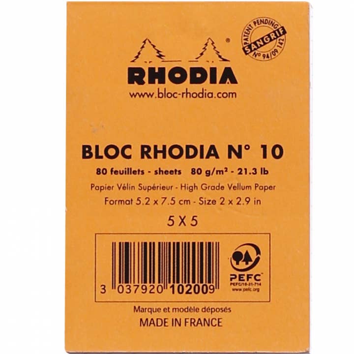 Exaclair - Wholesale Notepad - Rhodia Classic Notepad 2 x 3