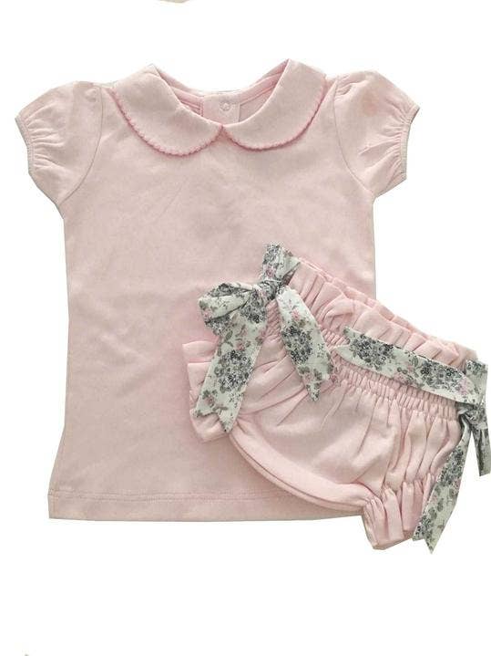 Culotte bébé bébé et tout-petit rose Liberty Fleurs pour la vente par Patucos