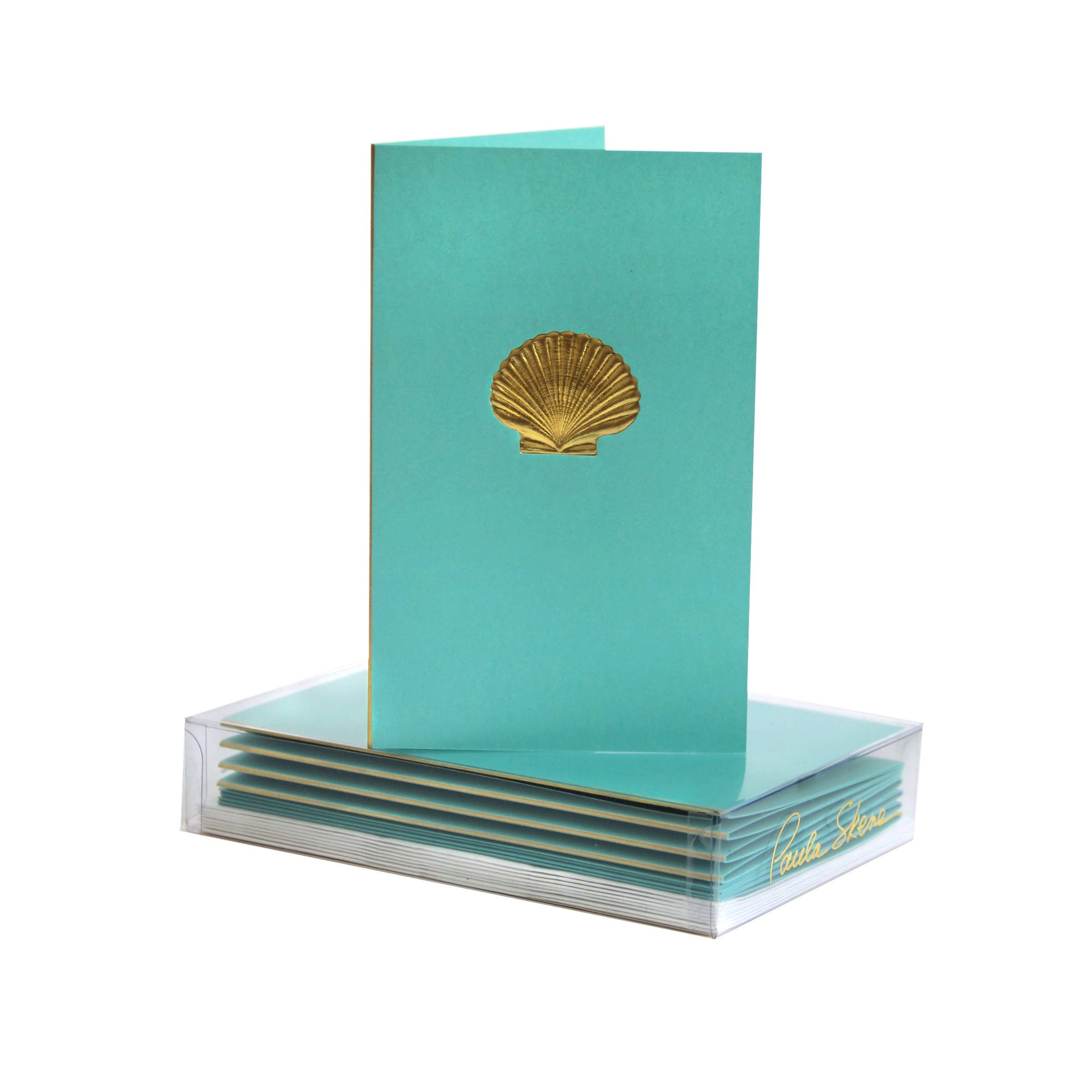PAULA SKENE DESIGNS - Wholesale Stationery/Notecard Set - Scallop Shell Mini Note Card