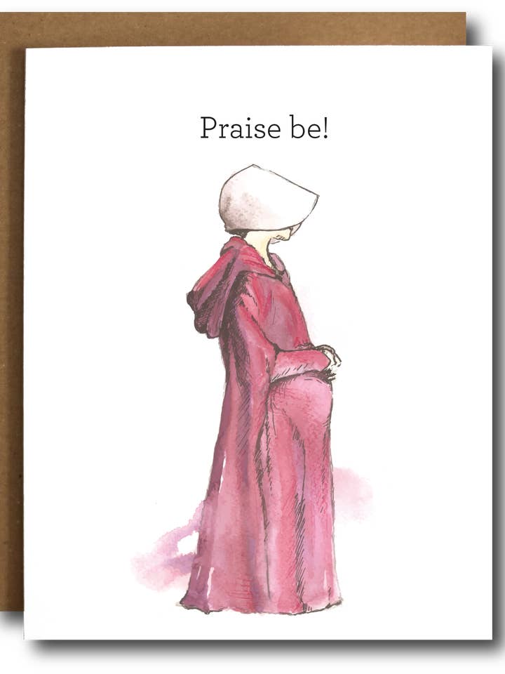 Handmaid's Tale Geburtstagskarte für Baby/jeden Anlass für den Großhandel von The Card Bureau