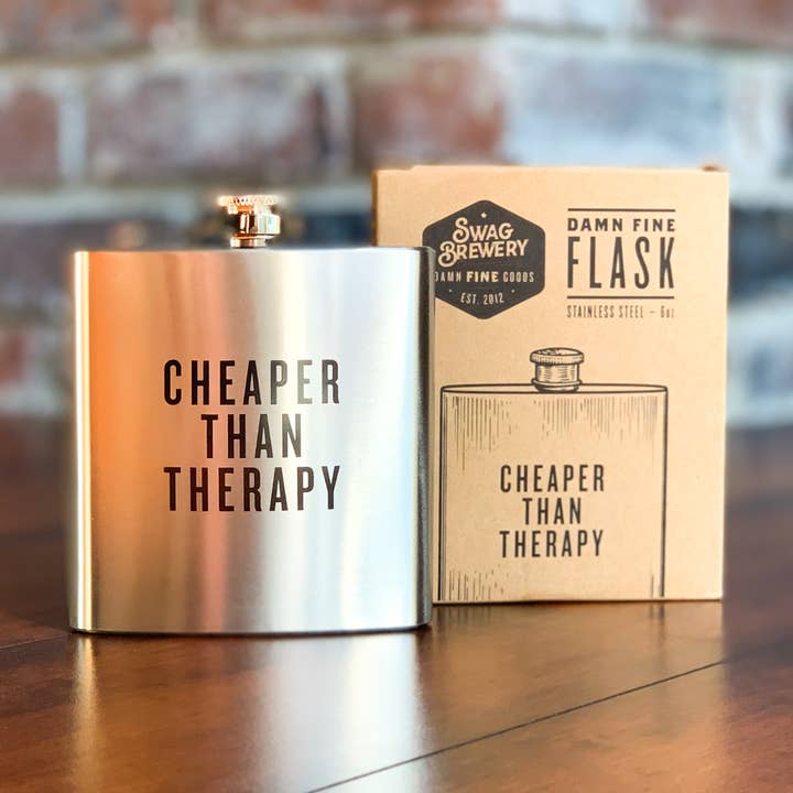Swag Brewery - Wholesale Flask - Cheaper Than Therapy Flask2