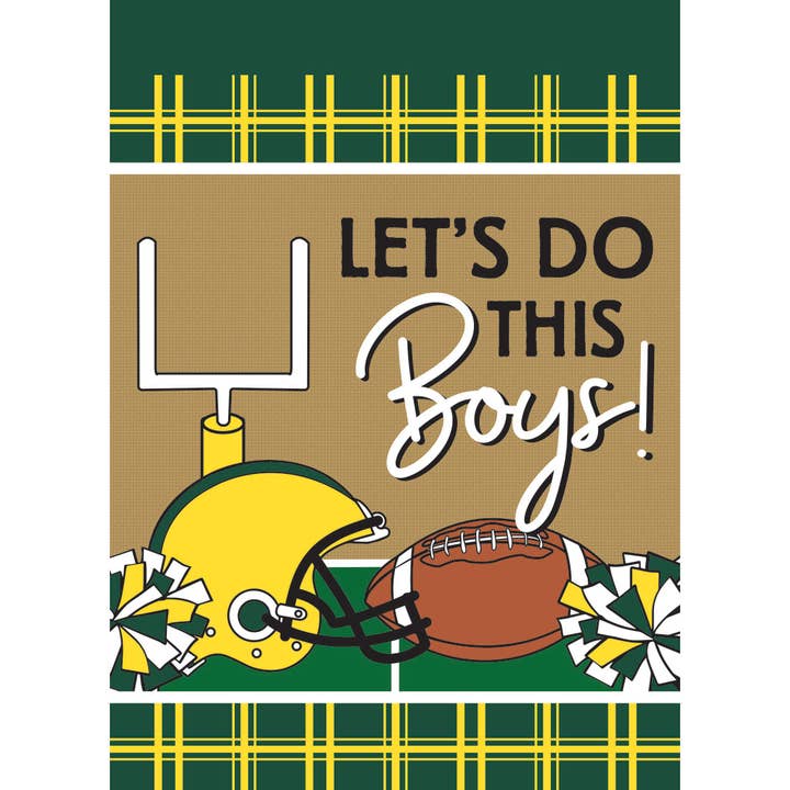 Gartenfußball Green Bay Grüne & Goldene Flagge für den Großhandel von Magnolia