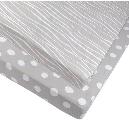 Ely’s & Co. - Vente Drap pour berceau/lit pour bébé - Pack et drap de jeu - Lot de 2 (variante)12