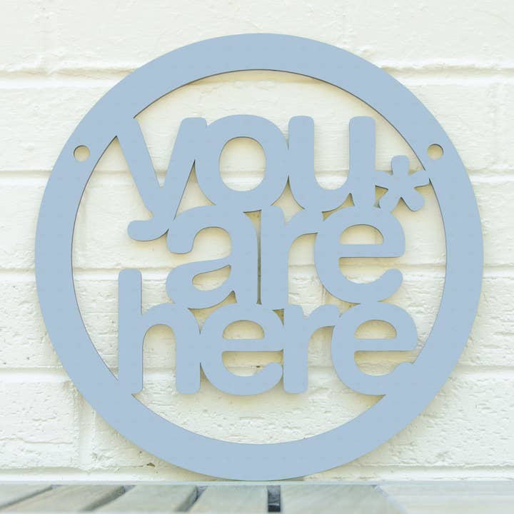 Spunky Fluff - Wholesale Wall Sign - You Are Here, Self Awareness Connection Wall Sign10